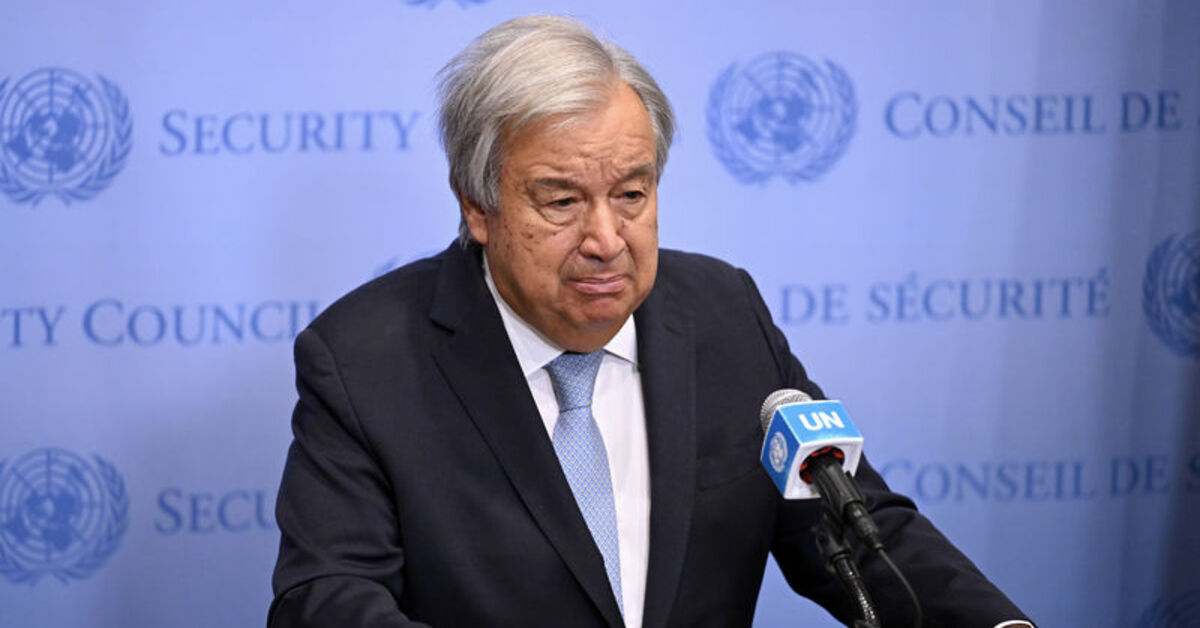 Guterres, görev süresi boyunca Gazze’deki “yıkım ve ölümün benzerine rastlamadığını” söyledi