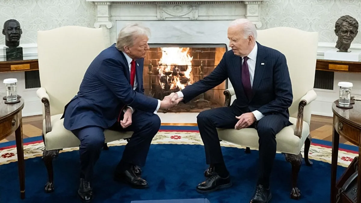 ABD Başkanı Biden, 47. Başkan seçilen Trump ile Beyaz Saray’da görüştü