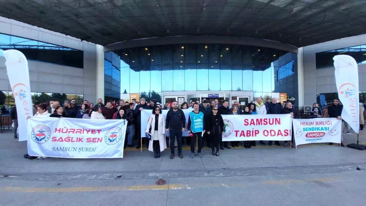 Aile Hekimleri Samsun’da Eylemde